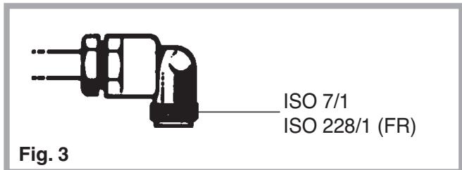 INDESIT DP2GS - Gas connection (Fig. 3) - 1