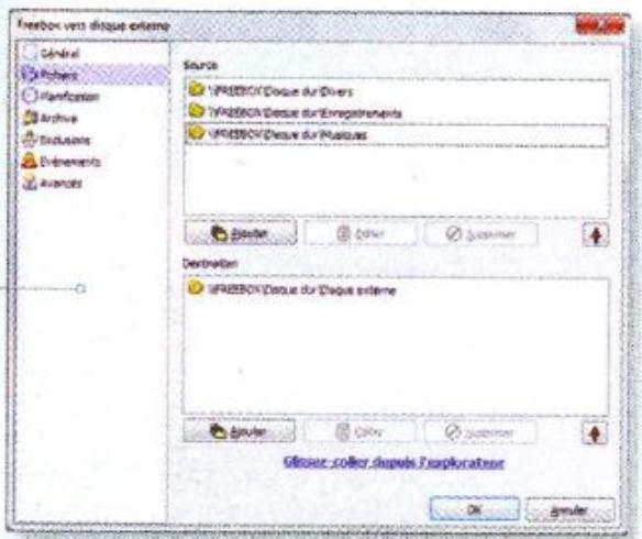 FREE BOX V6,  BOX WIFI - Sauvegarder les dossiers du SERVER - 1