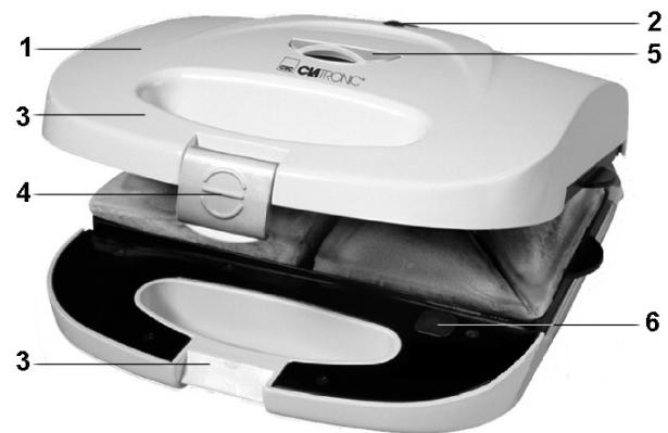 CLATRONIC WA 2942 - Übersicht der Bedienelemente - 1