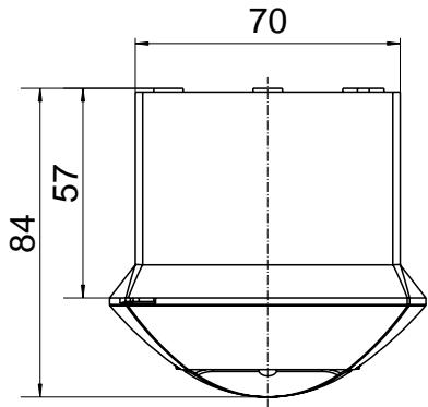 THEBEN PRESENCELIGHT 360 - Dimensions boîtier apparent pour PrésenceLight 360,   PrésenceLight 180 - 2