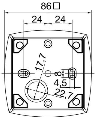 THEBEN PRESENCELIGHT 360 - Dimensions boîtier apparent pour PrésenceLight 360,   PrésenceLight 180 - 1