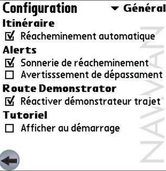 NAVMAN SMARTST V3 - Configuration générale - 1