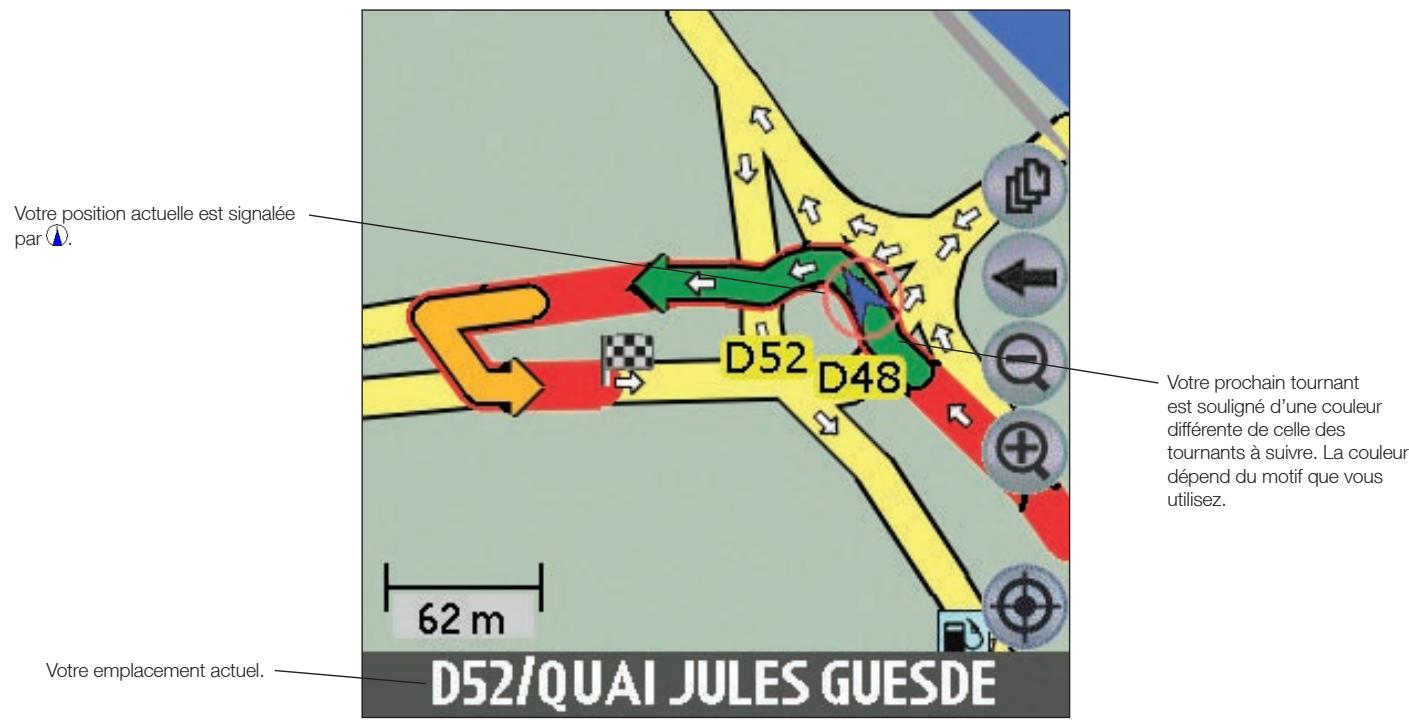 NAVMAN SMARTST V3 - Ecran de consultation de la carte - 1