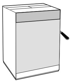 HOTPOINT CDE 129 - Applicazione del pannello in legno alla porta e inserimento della macchina nei mobili: - 1