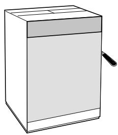 HOTPOINT CDE 129 - Mounting the wooden panel onto the door and inserting the machine into cabinets: - 1