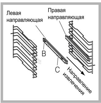 HOTPOINT FH 899 C XA/HA - Порядок монтажа выдвижных направляющих: - 2