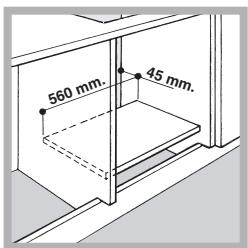 560 mm. 45 mm.