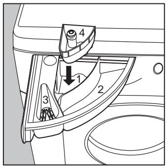 HOTPOINT AD 1600 - Het begin is het gemakkelijkste: het laatje van de wasmiddelen wordt naar buiten toe opengedraaid. - 1