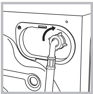 HOTPOINT AQL 160 HT - Ligação do tubo de alimentação da água - 2