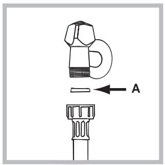 HOTPOINT AQL 160 HT - Connecting the water inlet hose - 1
