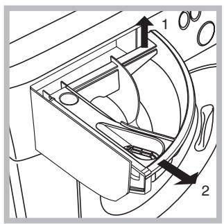 HOTPOINT AQL 160 HT - Nettoyage du tiroir à produits lessiviels - 1