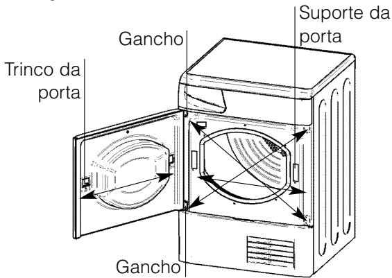 HOTPOINT ASD 70 C - Instruções de inversions da porta - 1