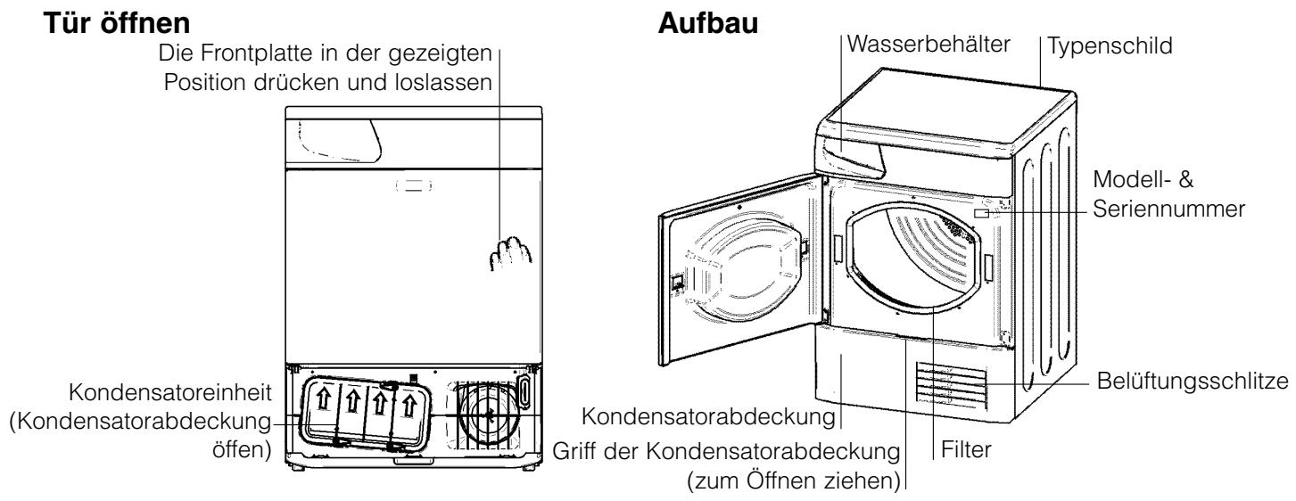 HOTPOINT ASD 70 C - Vor der Inbetriebsetzung Ihres Wäschetrockners - 1
