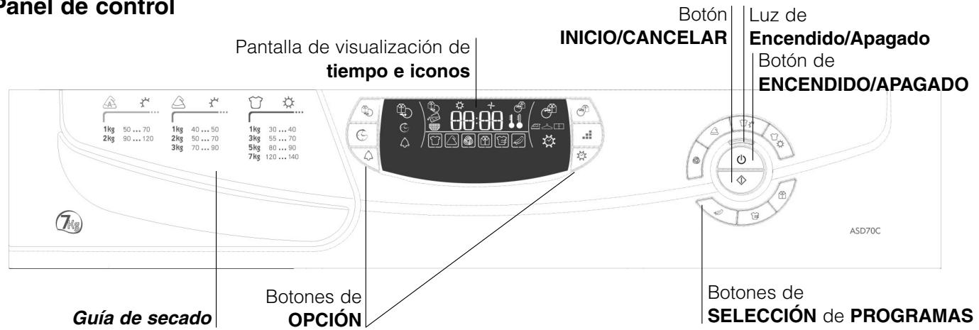 HOTPOINT ASD 70 C - Antes de empezar a utiliser la secadora - 2