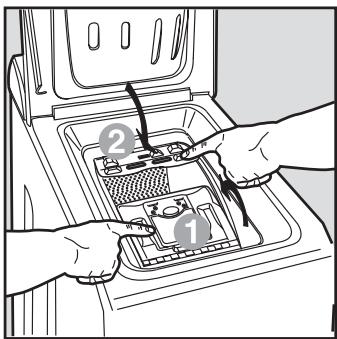 HOTPOINT AT 104 - Comment ouvrir et fermer le tambour - 4