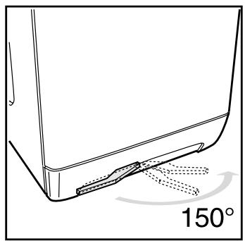 HOTPOINT AT 104 - Putting your appliance in place and moving it. - 1