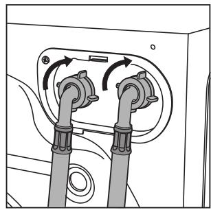HOTPOINT AWD 121 - Connection to the water mains - 1