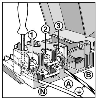 HOTPOINT C 3V8 P.2 - Montaż kabela zasilajęcego - 2
