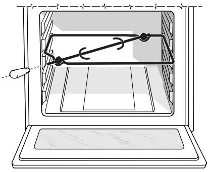 HOTPOINT C 65 F8 X F - Le tournebroche - 1