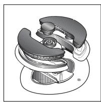 HOTPOINT CP 758 MT.1 - Replacing the independent "double flame" burner nozzles: - 1