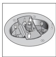 HOTPOINT CP 758 MT.1 - Replacing the independent "double flame" burner nozzles: - 2