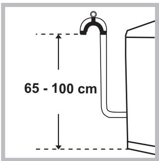 HOTPOINT ECOT6L 105 - Conexión del tubo de descarga - 1