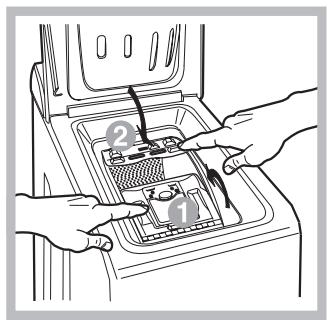 HOTPOINT ECOT6L 105 - Comment ouvrir et fermer le tambour - 4