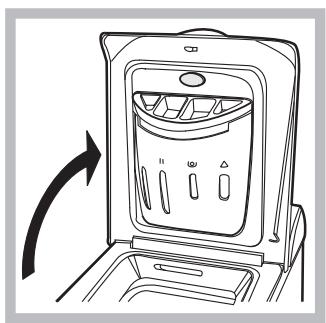 HOTPOINT ECOT6L 105 - Comment ouvrir et fermer le tambour - 1