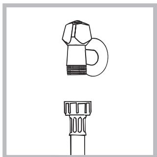 HOTPOINT ECOT6L 105 - Connecting the water inlet hose - 1