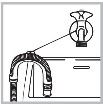 HOTPOINT ECOT6L 105 - Raccordement du tuyau de vidange - 2