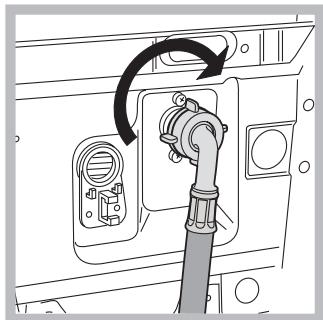 HOTPOINT ECOT6L 105 - Connecting the water inlet hose - 2