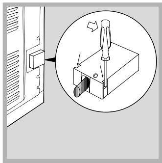 HOTPOINT FC 52.2 /V - Fitting the power supply cable - 1