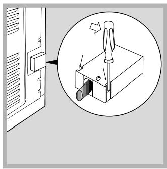 HOTPOINT FC 52.2 /V - Montaje del cable de alimentacion electrica - 1