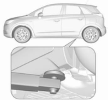 OPEL CROSSLAND X - Point de levage sur un pont élévateur - 1