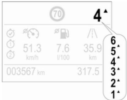 OPEL CROSSLAND X - Changement de rapport - 1