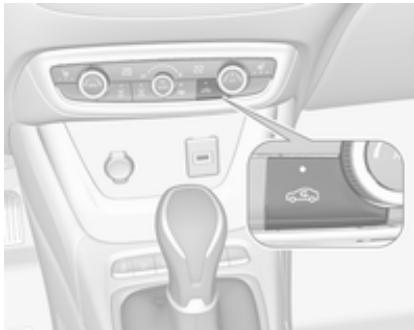OPEL CROSSLAND X - Mode de recyclage d'air manuel - 1