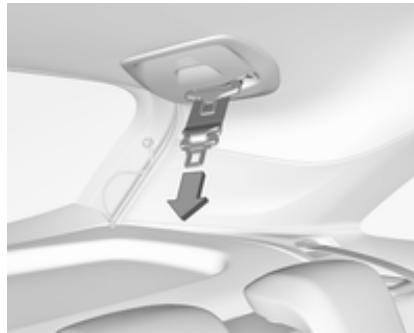 OPEL CROSSLAND X - Ceinture de sécurité centrale de la deuxième rangée de sièges - 1