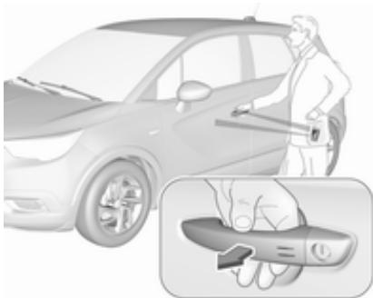 OPEL CROSSLAND X - Fonctionnement du système à clé électronique - 1