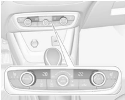 OPEL CROSSLAND X - Présélection de la température ( - 1