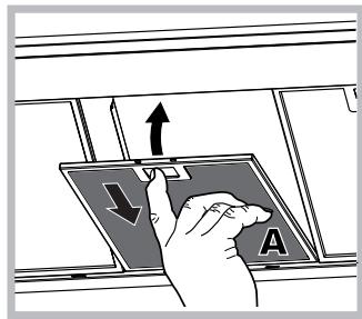 HOTPOINT HNP 9.8 AB X/HA - Manutenção dos filtros de gorduras (A) - 1