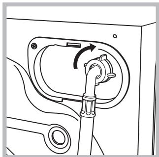 HOTPOINT WMSD 822BX EU - Collegamento del tubo di alimentazione dell'acqua - 2