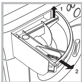 HOTPOINT WMSD 822BX EU - Limpiar el contendor de detergentes - 1