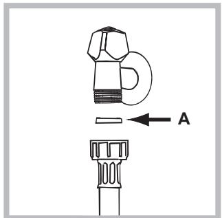 HOTPOINT WMSD 822BX EU - Connecting the water inlet hose - 1