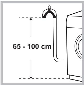 HOTPOINT WMSD 822BX EU - Raccordement du tuyau de vidange - 1