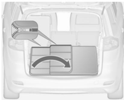 OPEL ZAFIRA 3 2013 - Recourir le coffre jusqu'aux dossiers des sièges avant est - 3