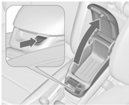 OPEL ZAFIRA 3 2013 - Rangement dans l'accouvoir FlexConsole - 1