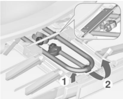 OPEL ZAFIRA 3 2013 - Verrouillage du système de transport arrêté - 3