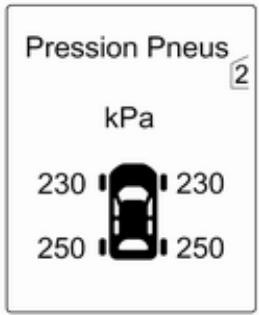 OPEL ZAFIRA 3 2013 - Système de surveillance de la pression des pneus - 2