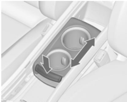 OPEL ZAFIRA 3 2013 - Porte-gobelets coulissant dans l'accoudoir FlexConsole - 1