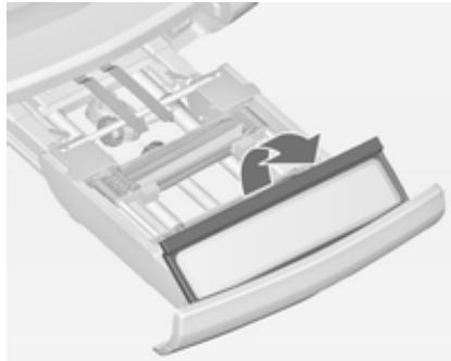 OPEL ZAFIRA 3 2013 - Déplier le support de plaque d'immatriculation - 1